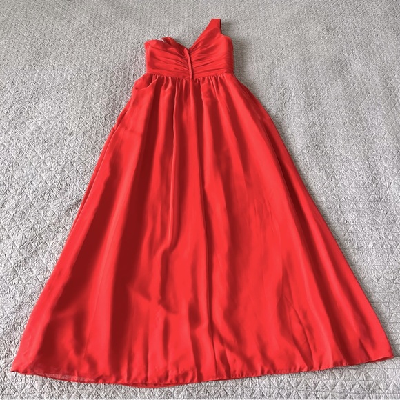 Alfred Angelo Long, One Shoulder Gown, Coral, size 10 - Picture 13 of 13